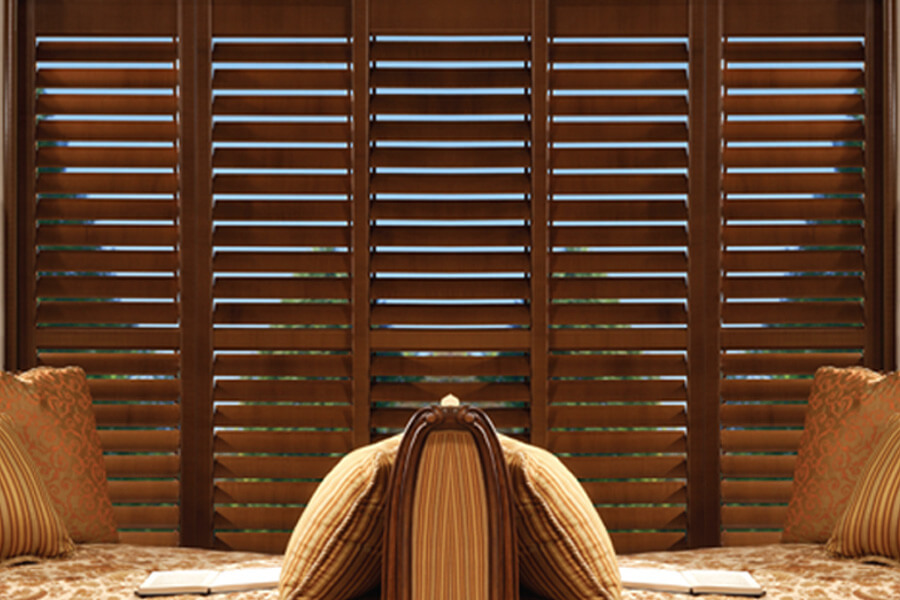 Cashmere Hardwood Shutters by Marcan Window Fashions