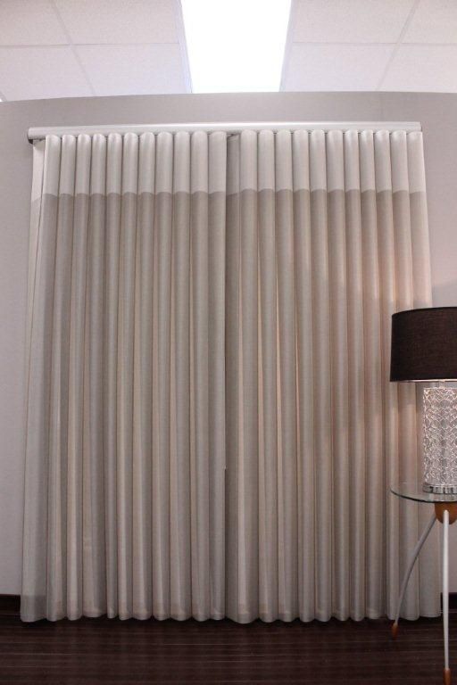 Eleganza sheer vertical shading closed for privacy